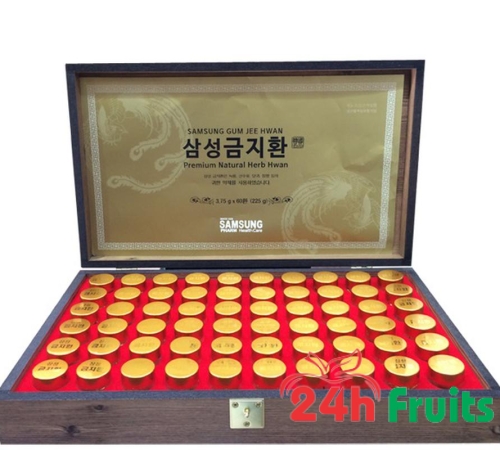 An cung ngưu hoàng Hàn Quốc hộp gỗ 60 viên