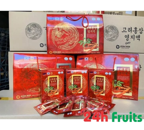 Nước hồng sâm linh chi Jeong Won Hàn Quốc hộp 30 gói * 70ml