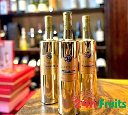 Rượu Premium Vodka Marinoff Gold vàng 40% chai 750ml